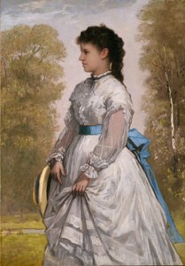 Portrait of Agnes Elizabeth Claflin by William Morris Hunt