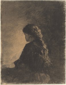 Seated Girl by William Morris Hunt