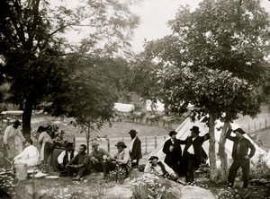 Gettysburg, Pennsylvania. Camp of Captain John J. Hoff. 1865 by William Morris Smith