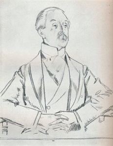 Portrait study in pencil by William Newenham Montague Orpen