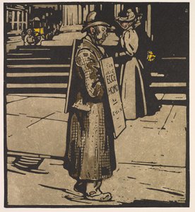 London Types: Sandwich-Man by William Nicholson