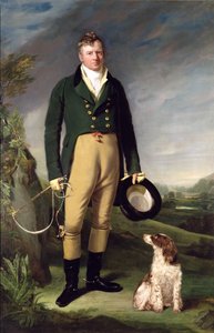 An Unknown Man With his Dog