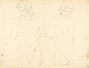 Eros (Vatican no. 250), two views by William Page