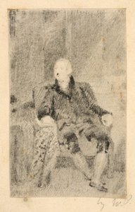 Seated Man in Eighteenth Century Dress