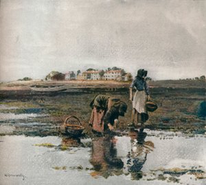 Mussel Picking by William Page Atkinson Wells