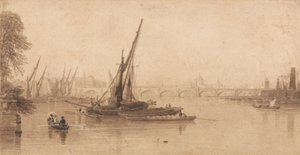 Waterloo Bridge from the Garden of M. A. Taylor, Esq.