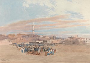 The Market Place, Tanta, Egypt by William Paton Burton