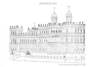 The Waterside Elevation of Inigo Jones Proposed Palace by William Patten