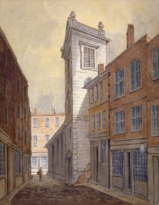 Church of St George Botolph Lane from George Lane, City of London, c. 1813