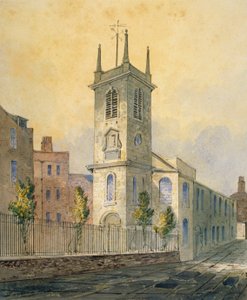 South-West View of the Church of St Olave Jewry, City of London