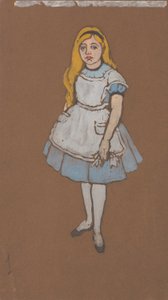 Alice (costume design for Alice-in-Wonderland, 1915) by William Penhallow Henderson