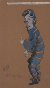 Caterpillar (costume design for Alice-in-Wonderland, 1915) by William Penhallow Henderson