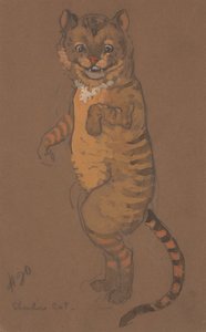 Cheshire Cat costume design for Alice-in-Wonderland by William Penhallow Henderson