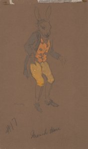 March Hare (costume design for Alice-in-Wonderland, 1915) by William Penhallow Henderson