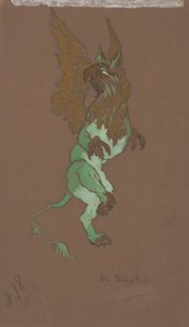 The Gryphon (costume design for Alice-in-Wonderland, 1915) by William Penhallow Henderson