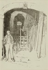The Wood Sawyer by William Penhallow Henderson