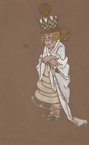 White Queen costume design for Alice-in-Wonderland