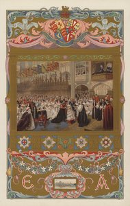 The wedding of the future King Edward VII and Queen Alexandra, in St George’s Chapel, Windsor, on 10 March 1863