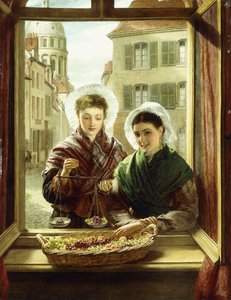 At My Window, Boulogne by William Powell Frith