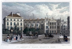 St Andrews Place, Regents Park, London, 1828