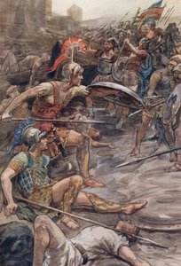 Epaminondas defending Pelopidas