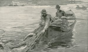Netting Salmon on the Fraser River, British Columbia by William Rainey