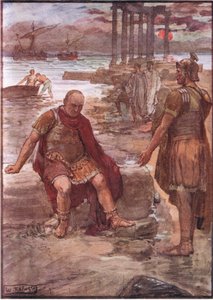 The Exiled Marius Amidst the Ruins of Carthage, from Plutarch Lives Published by T C & E C Jack Ltd