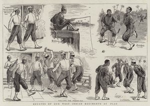 Zouaves of our West Indian Regiments at Play