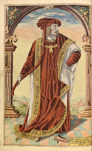 Emperor Maximillian I, from Honor Military, and Civill, William Segar, pub. Robert Barker, London, 1602 by William Rogers