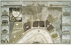 Plan of the City and Suburbs of New Orleans by William Rollinson