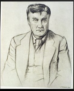 Portrait of Ralph Vaughan Williams (1872-1958) by William Rothenstein