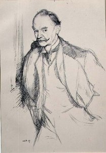 Portrait of Thomas Hardy from the Series 