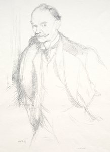Thomas Hardy, 1897 by William Rothenstein