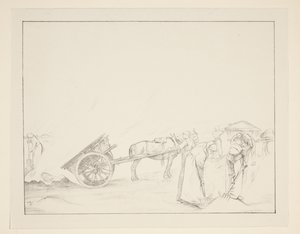 Burning Couch-Grass by William Rothenstein