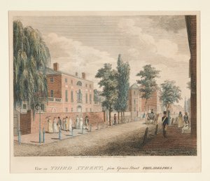 View in Third Street, from Spruce Street Philadelphia