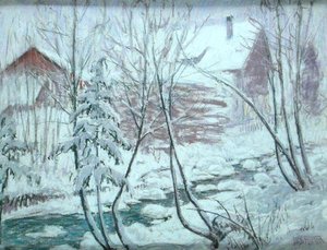 Chalets in the Snow by William Samuel Horton
