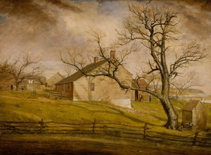 Long Island Farmhouses by William Sidney Mount
