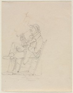 Man Smoking a Pipe by William Sidney Mount