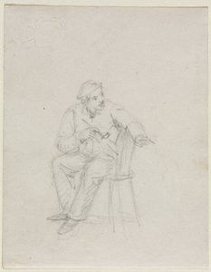 Man Smoking a Pipe by William Sidney Mount