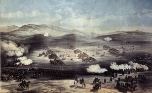 The Battle of Balaclava on October 25, 1854. The Charge of the Light Brigade by William Crimea Simpson