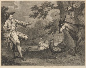 The Owl, the Swan, the Cock, the Spider, the Ass, and the Farmer by William Skelton
