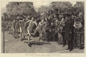 The Finish of the Mile Race, a Dead Heat