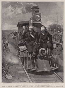 The Seventh Hussars on Their Way to the Disturbed District in Rhodesia