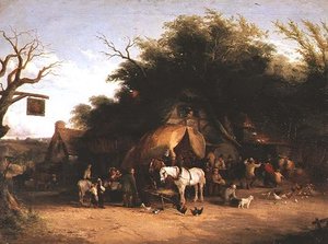 Travellers resting at a Country Inn