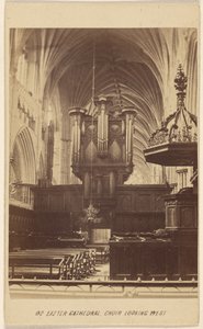 Exeter Cathedral, Choir Looking West by William Spreat