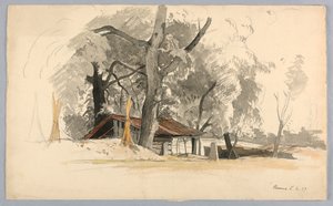 Study of Landscape, Baveno, Lake Maggiore, Italy by William Stanley Haseltine