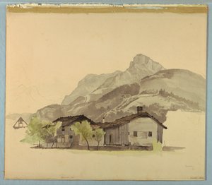 Study of Landscape, Brunnen, Switzerland by William Stanley Haseltine