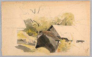 Study of Landscape, Switzerland by William Stanley Haseltine