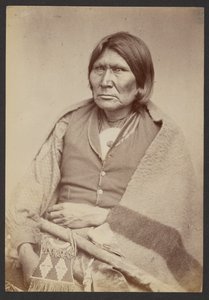 Comanche Chief Horseback, Tuh-huh-yet, Nau-qua-hip, Champion Rider by William Stinson Soule