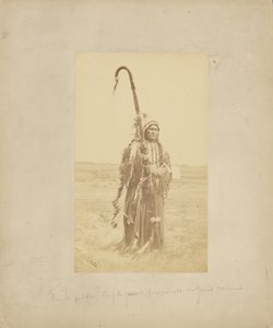 Powder Face, War Chief of the Arapahoes, In War Dress by William Stinson Soule